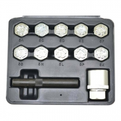 MERCEDES LOCKING WHEEL NUT SOCKET SET PATTERN STYLE  EP6059